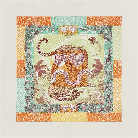 foulard hermes jungle love|Jungle Love stamped scarf 70 .